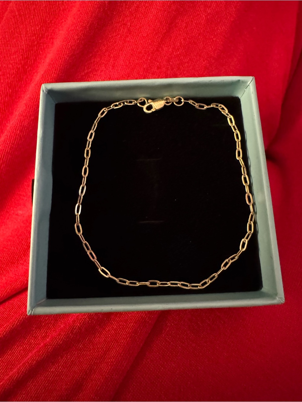 BRAND NEW 8” 2mm 10k SOLID YELLOW Gold Paperclip Chain Bracelet